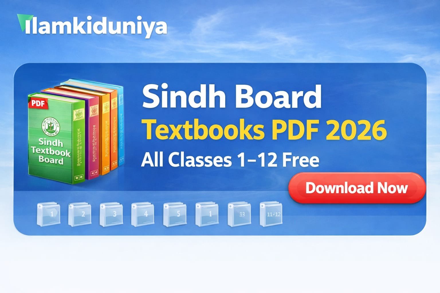 Sindh Board Textbooks PDF 2026 free download for all classes 1 to 12 STBB Sindh Pakistan